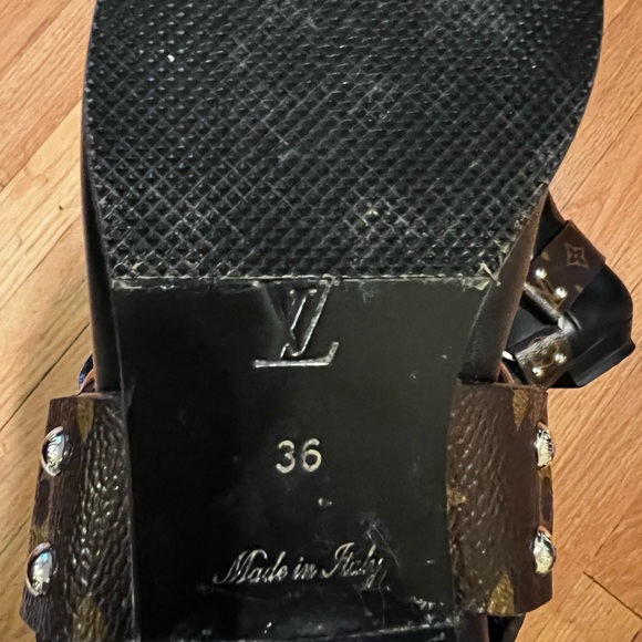 LOUIS VUITTON TALL RIDING BOOTS RHAPSODY LOGO - Picture 6 of 16